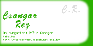 csongor rez business card